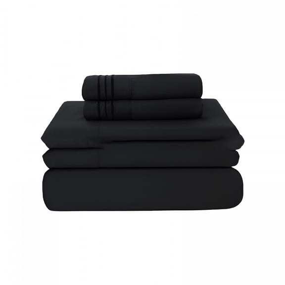 AUQ 2026 New 800 Thread Count 100% Egyptian Extra Long Staple Cotton Sheet Set,4 Pc Set,Sateen Weave,Soft Luxury Bedding,Fits Upto 15" Inch Deep Pocket (Black Solid,California King Size)