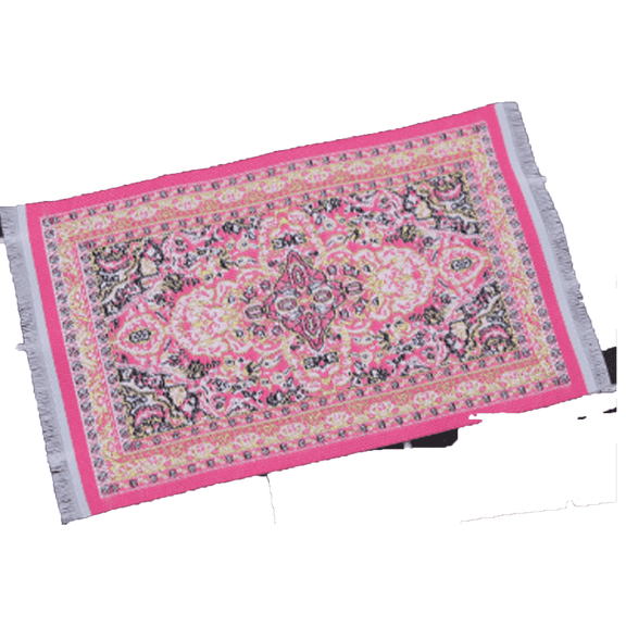 AUQ 2026 New Bathroom Rugs Classic Turkish Style Bathroom Decor Exquisite Mini Design Shower Mat for Bathroom Laundry Room Fuchsia