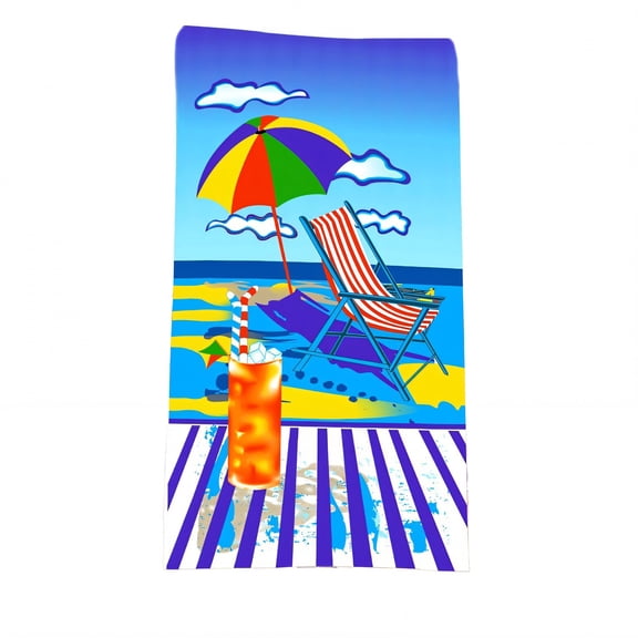 AUQ 2026 New Beach Towels Light and Dry Boys Beach Towel 150D Woven Fiber Personalized Beach Towels for Kids Style2 28"X59" for Swimming Beach Pool Vacation Travel Summer Fun Outdoor Activities