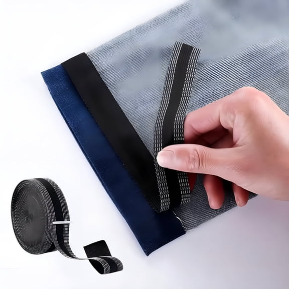 AUQ 2026 New Black Iron-On Hem Fabric Tape,5 Yards for Clothing Repairs,Alterations,Diy Projects,Quick Fixes,Hemming,Crafting