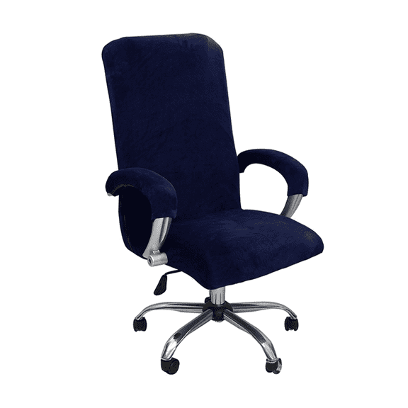 AUQ 2026 New Chair Covers Comfortable Touch Framed John Grisham Non Slip Design Environmentally Friendly Materials Office Chair,Navy Blue
