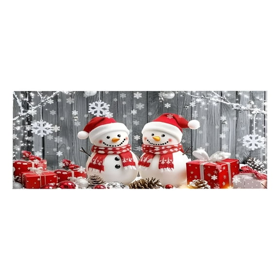 AUQ 2026 New Christmas Garage Door Cover Colorful Snowflakes Christmas Garage Door Decorations Holiday Christmas Background Decorations Winter Year Party Garage Door Christmas Cover