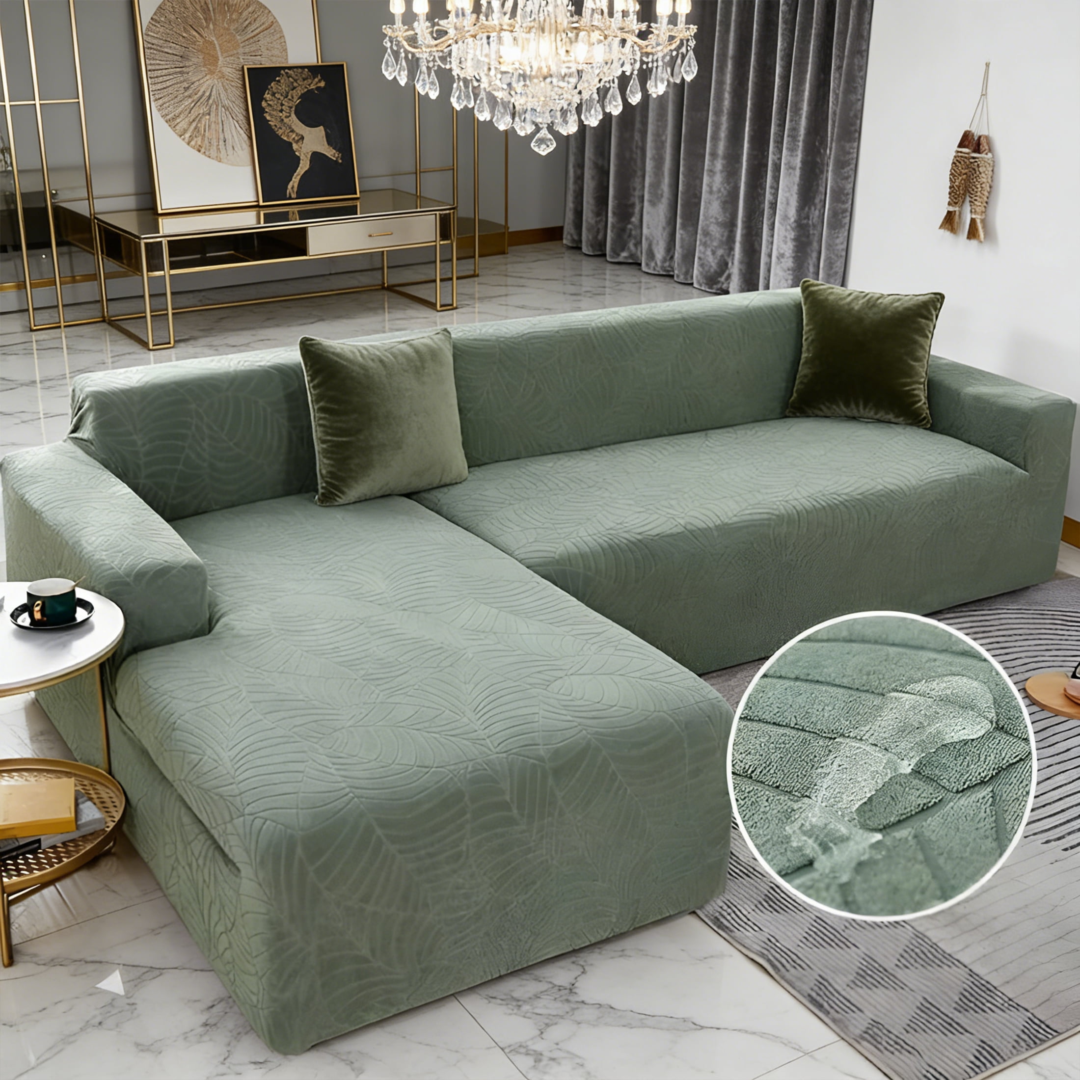 AUQ 2026 New Corner Sofa Cover L Shape Waterproof Stretch Sofa Cover ...