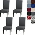 thumbnail image 1 of AUQ 2026 New Dining Room Chair Covers Slipcovers Set of 4,Spandex Super Fit Stretch Removable Washable Kitchen Parsons Chair Covers Protector for Dining Room, Kitchen, Living Room, Banquet, 1 of 6