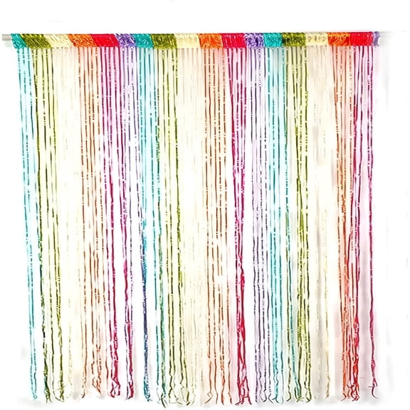 AUQ 2026 New Door Curtain,Bead Doorway Curtain Privacy,String Curtains for Doorways,Rainbow for Living Room, Bedroom, Doorway, Closet, Home Decor, Privacy Screen