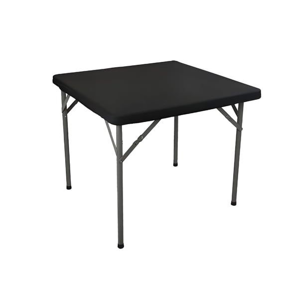 AUQ 2026 New Elastic Fitted Square Tablecloth Polyester Table Cover for Kitchen Dining Outdoor Picnic Party Decoration,Spandex Stretch Card Table Cover Washable Square Table Cloth for Indoor Outdoor