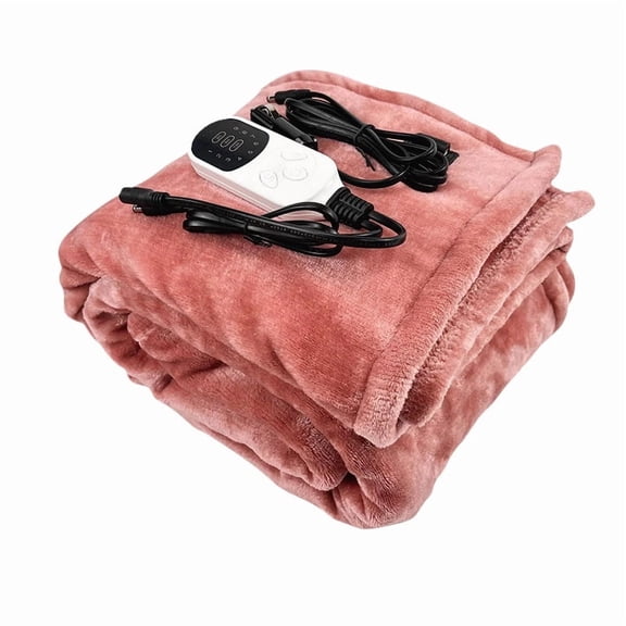 AUQ 2026 New Electric Heated Blanket 100*75Cm with Fast Preheat,Auto-Off,Overheat Protection,And Machine Washable Flannel for Car, Sofa, Bed, Travel for Car Use