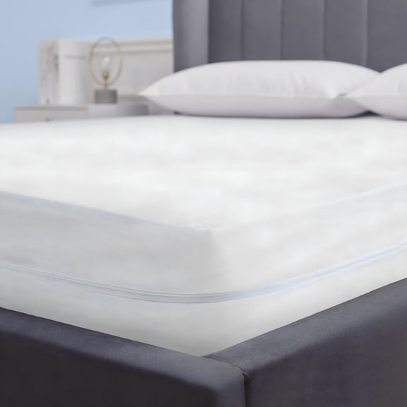 AUQ 2026 New Fabric Zippered Waterproof and Bed Bug Mite Mattress Encasement Cover Protector, for Mattress Protection, Bed Bug Prevention, Dust Mite Protection, Allergen Control
