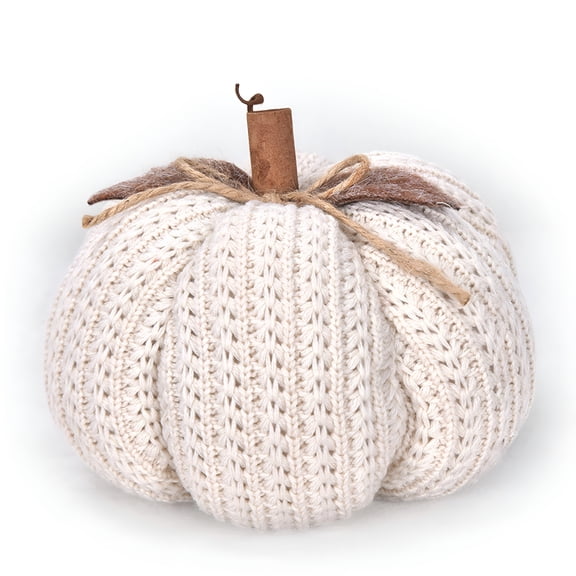 AUQ 2026 New Fall Mini Crochet Pumpkins Seasonal Knit Decorative Pumpkins for Crafts Rustic Decor Farmhouse Decorative Fall Thanksgiving Centerpiece Table Decorations for Mantel Kitchen Gift