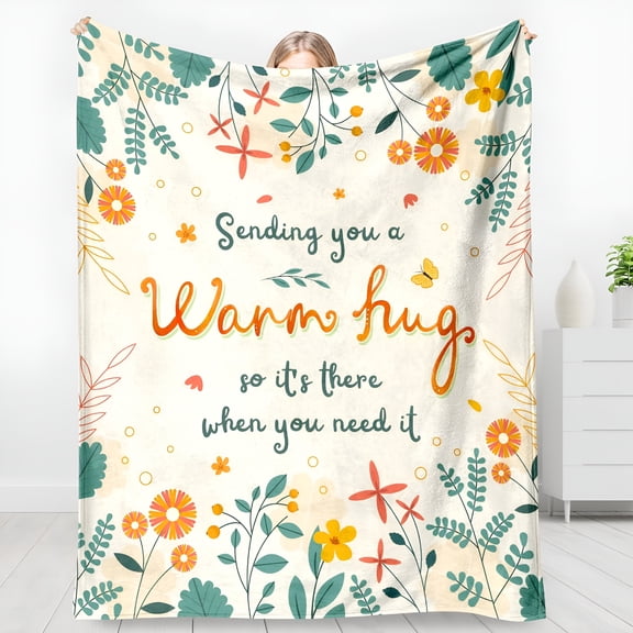 AUQ 2026 New Get Well Gifts for Women,Get Well Blanket Gifts,Get Well Gifts for Women After Surgery,Thinking of You Gifts for Women,Feel Better Gifts for Women Throw Blanket 60"50"