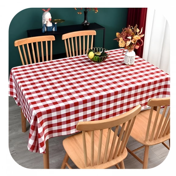 AUQ 2026 New Gingham Tablecloth Rectangle Table Cloth Heavy Duty Cotton Checkered Table Cover for Spring Picnic Kitchen Dining for Patio,Kitchen,Picnic (C-Sage Green,60X70 Inch)