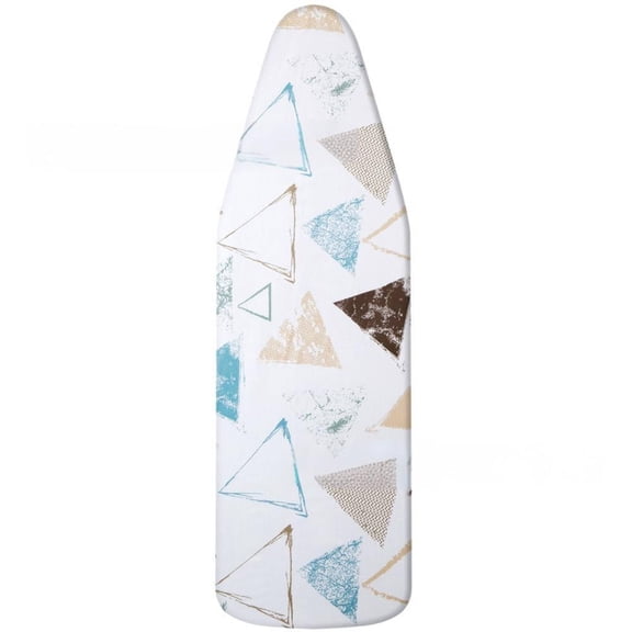 AUQ 2026 New Ironing Board Cover,Reflective Silver Coating Ironing Mat for Efficient Heat Retention,One-Piece Design Ironing Board Cover and Pad for A Secure Fit,Triangles
