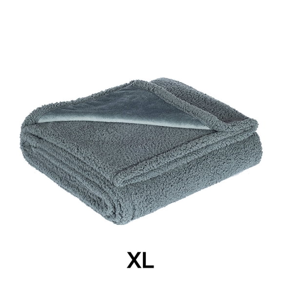AUQ 2026 New King Size Blankets for Bed,Waterproof Urine Protection King Size Blanket,Thick Soft Plush Filling Long Lasting Simple to Clean Material Fuzzy Blanket,Grey