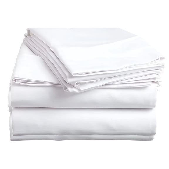 AUQ 2026 New Luxury 4 Piece Bed Sheets Set Queen Size - White Solid 100% Pure Egyptian Cotton 800 Thread Count,Sateen Weave Sheet Set,Soft Long Staple Cotton,12" Deep Pocket