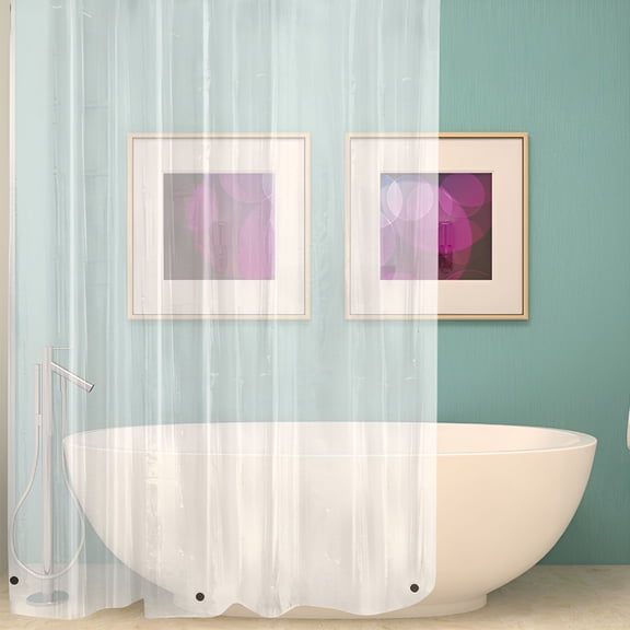 AUQ 2026 New Magnetic Mildew Resistant Transparent 100% Vinyl Heavy Duty Clear 70X72 for Shower Stalls, Bathrooms, Tub Liners, Home Use, Mildew Prevention, Water Protection