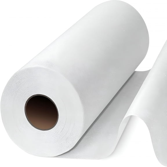 AUQ 2026 New Medium Weight White Iron-On Non-Woven Fusible Interfacing: 11.6" X 30Yd Medium Weight Non-Woven Interfacing Iron on Polyester Single-Sided Interfacing for Diy Crafts Supplies