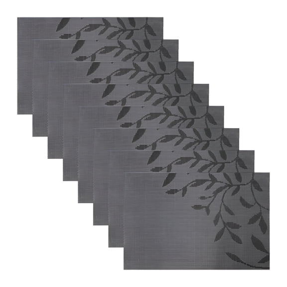 AUQ 2026 New Placemats for Dining Table Set of 8 Washable Pvc Heat Resistant Table Mats Heat Resistant Mat for Dining, Kitchen, Home, Parties, Buffets, Holidays, Family Gatherings, Outdoor Meals