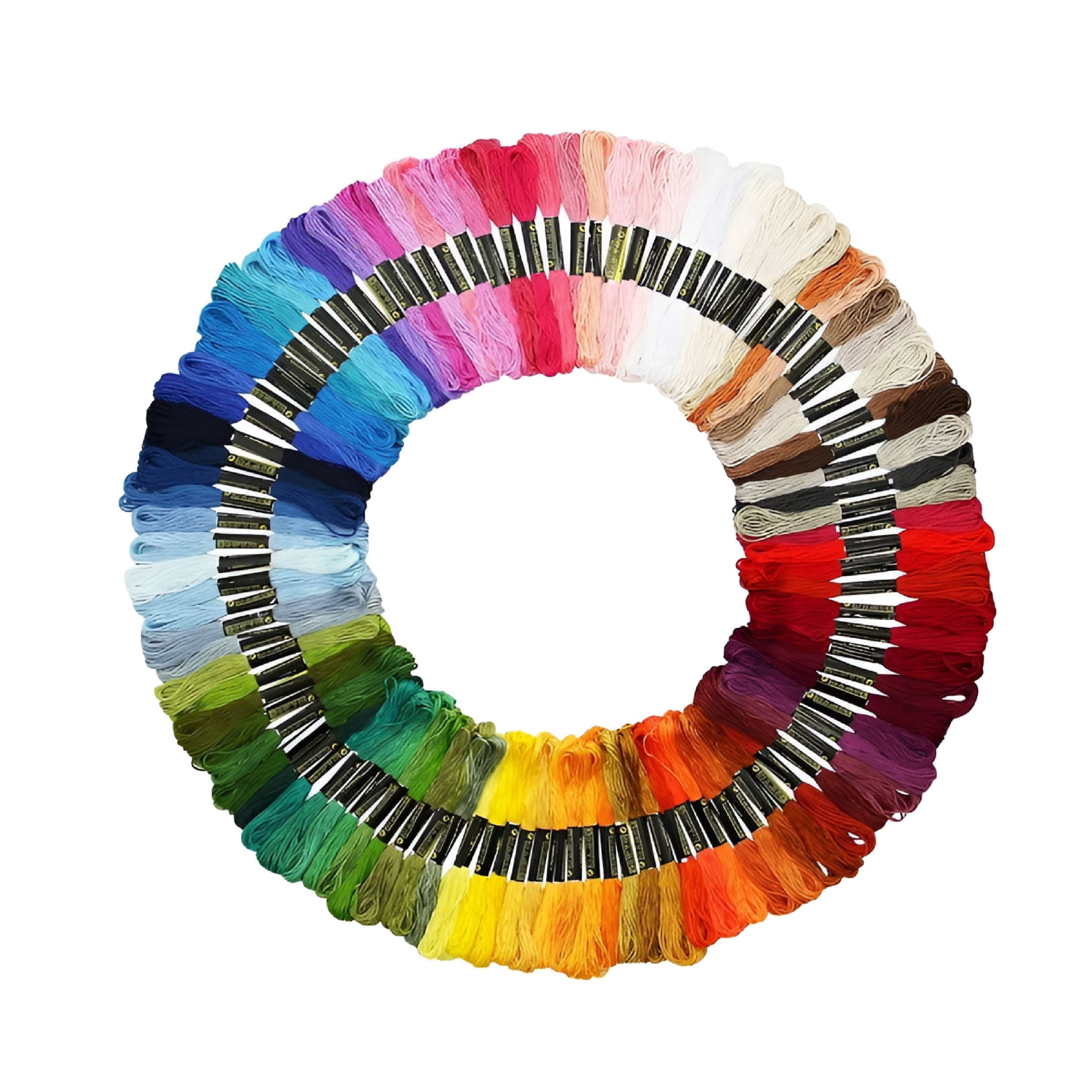TUWAFE Rainbow Color 55/105 Skeins Embroidery for Cross-Stitch,Sewing,Diy Crafts,Gifts 8 M/Piece