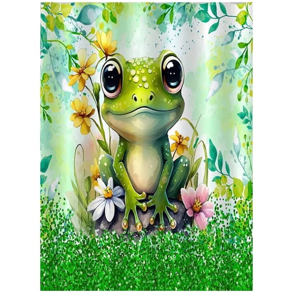 AUQ 2026 New Shower Curtains Simple and Elegant Shower Curtain Cute Breathable Design Long Lasting Waterproof Effect Shower Curtain and Liner Set Green for Bathroom Shower Room Home Hotel Spa