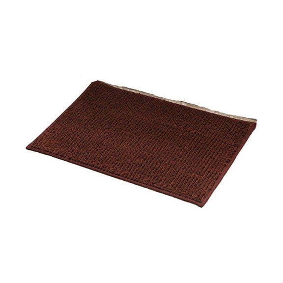 AUQ 2026 New Shower Textured Anti Slip Backing Mat Bath Rug Ultra Fine Fibers Bath Mat for Bathroom Shower Home Brown