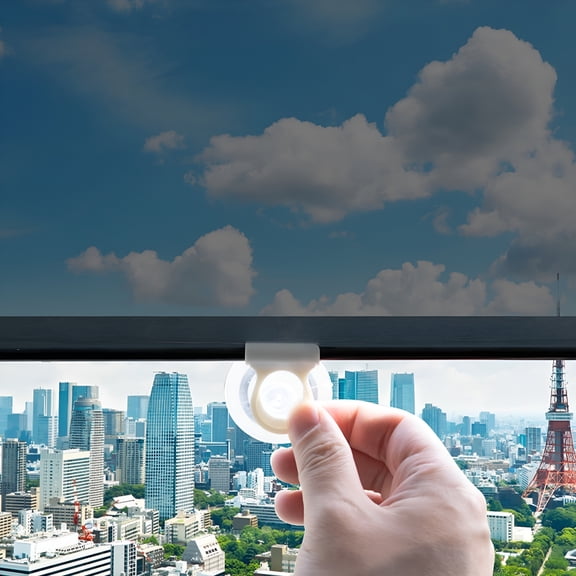 AUQ 2026 New Summer Sun Protection Roller Blinds,Heat Insulation for Home and Office,Stretchable Thermal Shades for Kitchen,Bathroom,Car,Easy Install Window Cover with Suction Cups