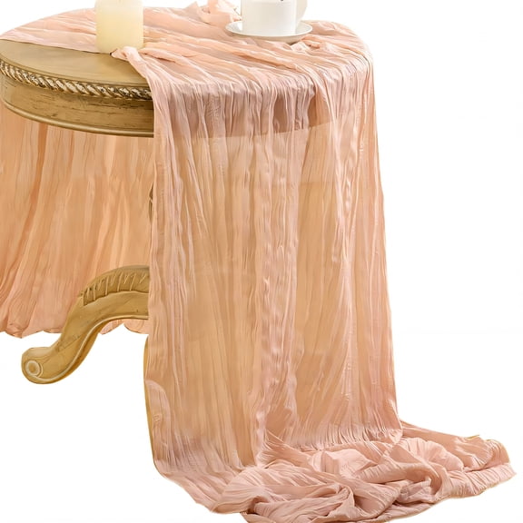 AUQ 2026 New Summer Table Runner Breathable Knit Summer Table Runner Polyester Material Farmhouse Table Runner Khaki for Dining Tables Kitchen Decor Summer Gatherings Outdoor Events