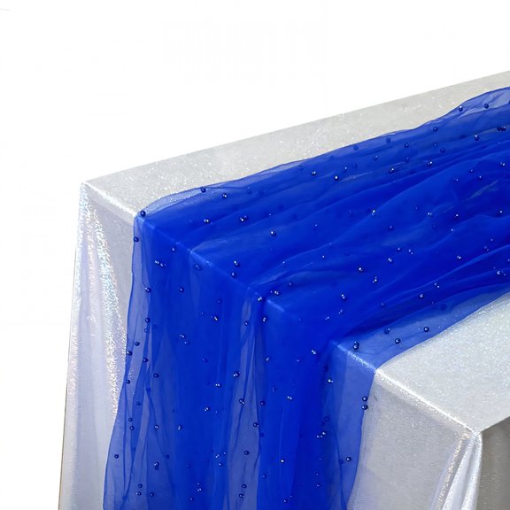 AUQ 2026 New Summer Table Runner Tear Resilient Farmhouse Table Runner Swift Polish Kitchen Table Decor for Dining Table Kitchen Party Holiday Decor Home Use Blue