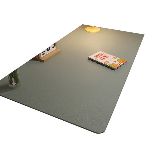 AUQ 2026 New Table Cloth Anti-Oil Tablecloths Rectangular Comfortable Desk Mat for School Or Home Use for Dining Kitchen Study Dark Grey
