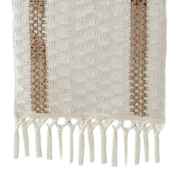 AUQ 2026 New Table Runner Cotton Hemp Blend Table Runner 48 Inches Long Smooth Touch Farmhouse Table Runner Style1 30*120Cm for Dining Tables Kitchen Farmhouse Style Holiday Meals Home Decor