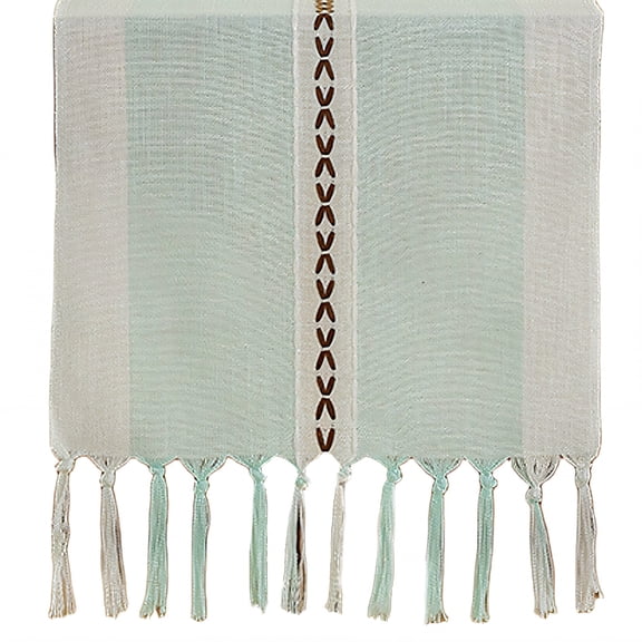AUQ 2026 New Table Runner Glossy Fiber Textile Farmhouse Table Runner Detailed Grain Sage Green Table Runner Green 33*330Cm for Dining Table Kitchen Rustic Style Farmhouse Decor Outdoor Gatherings