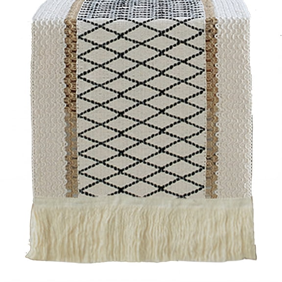 AUQ 2026 New Table Runner Natural Cotton Table Runner 48 Inches Long Simple Upkeep Farmhouse Table Decor Style1 30*120Cm for Dining Tables Kitchen Counters Rustic Settings Holiday Meals.