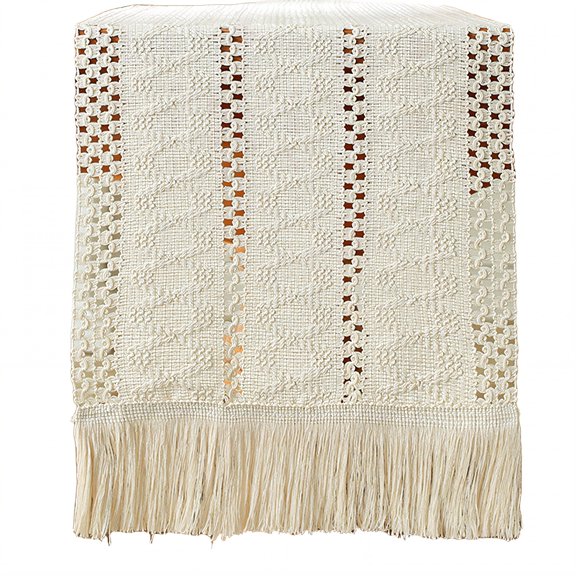 AUQ 2026 New Table Runner Pure Cotton Table Runner 48 Inches Long Simple Upkeep Farmhouse Table Decor White 30*120Cm for Casual Meals Kitchen Tables Farmhouse Interiors Dining Room Tables