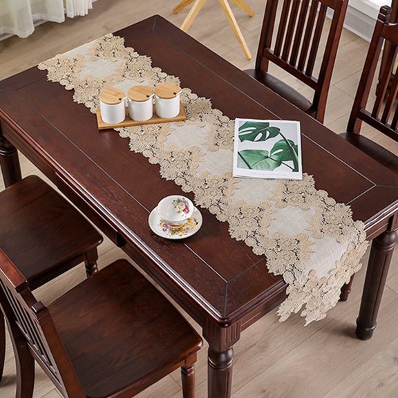 AUQ 2026 New Table Runners Easy to Clean Table Decor Heat Resistant Scald Protection Table Cloth for Dining Kitchen Buffet Coffee