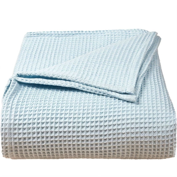 AUQ 2026 New Weighted Blanket Textured Honeycomb Weave Faux Fur Blanket Gentle on Sensitive Skin Checkered Blanket Blue 27.5"43.3" for Cozy Lounging Bedtime Comfort Cold Weather Adding Warmth.