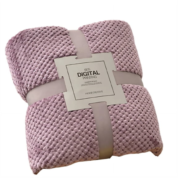 AUQ 2026 New Weighted Blanket,Upgraded Pineapple Pattern Fabric and Cloud Like Feel Throw Blanket for Couch,Extra Wide and Detailed Edge Binding Checkered Blanket,Plum,17.7"25.6"