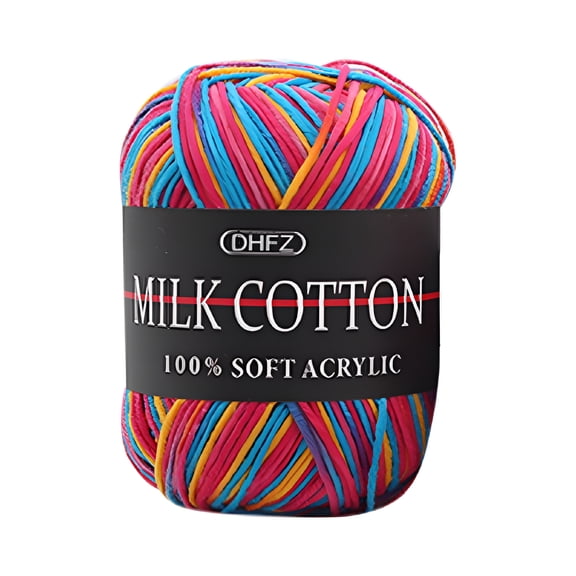 AUQ 2026 New Yarn Thread, Multicolored Crochet Yarn for Knitting and Crocheting, Variegated Yarn Skeins (50G Each), Bulk Yarn Ideal for Beginners, Assorted Colors