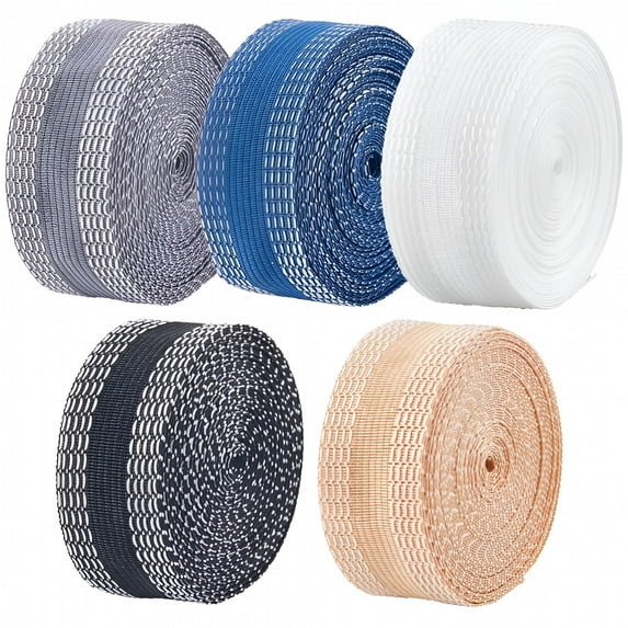 AUQ 27 Yards 5 Colors Iron on Hem Tape Trousers Edge Modified Strips No Sew Glue Ironing Hemming Adhesive Tape Pants Shortening Tape Fabric Fuse Tape for Curtain Clothes Suit Jean Tablecloth