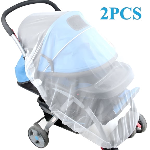 AUQ 2PCS Baby Stroller Mosquito Net For Bed, Car Seats, Cradles