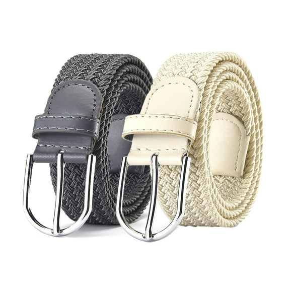 AUQ Belt,Comfortable and Non-Restrictive Belts for Women,Durable Canvas Material High Elastic Weaving Design Western Outfit for Women,42In