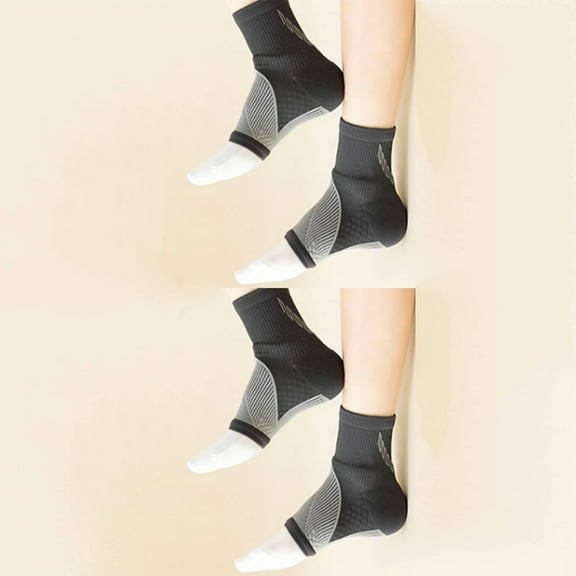 AUQ 2Pair Ankle Sleeve,Nylon No Show Socks for Women,Calcetines Para Mujer,Gray