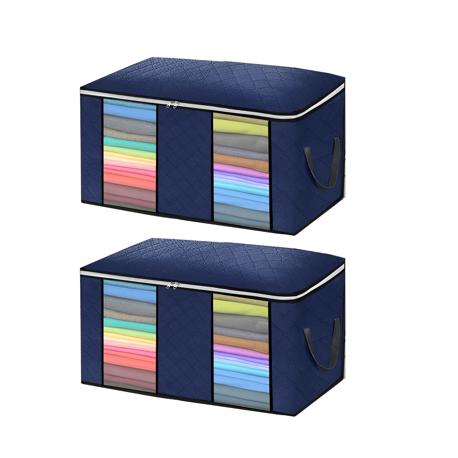 AUQ 2Pcs Blanket Storage,Reinforced Corners Extra Large Storage Bins ...