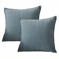 thumbnail image 1 of AUQ 2Pcs Decorative Pillow Covers Chenille Fabric Pillow Covers 16X16 Wrinkle Resistant Sofa Pillow Covers Style4, 1 of 7