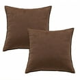 thumbnail image 1 of AUQ 2Pcs Decorative Pillow Covers Fine Fleece Pillow Covers 20X20 Wipe-Clean Surface Throw Pillow Covers Style1, 1 of 7