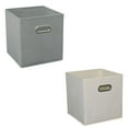 thumbnail image 1 of AUQ 2Pcs Fabric Storage Bins,Temperature Adaptability Storage Cubes,Flexible Combination Cube Storage Bin,Color Mixing6,20*20*20cm, 1 of 4