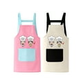 thumbnail image 1 of AUQ 2Pcs Kids Apron,Deep Front Pocket Toddler Apron,Easy Access Kids Aprons for Cooking,Combination Style2, 1 of 4