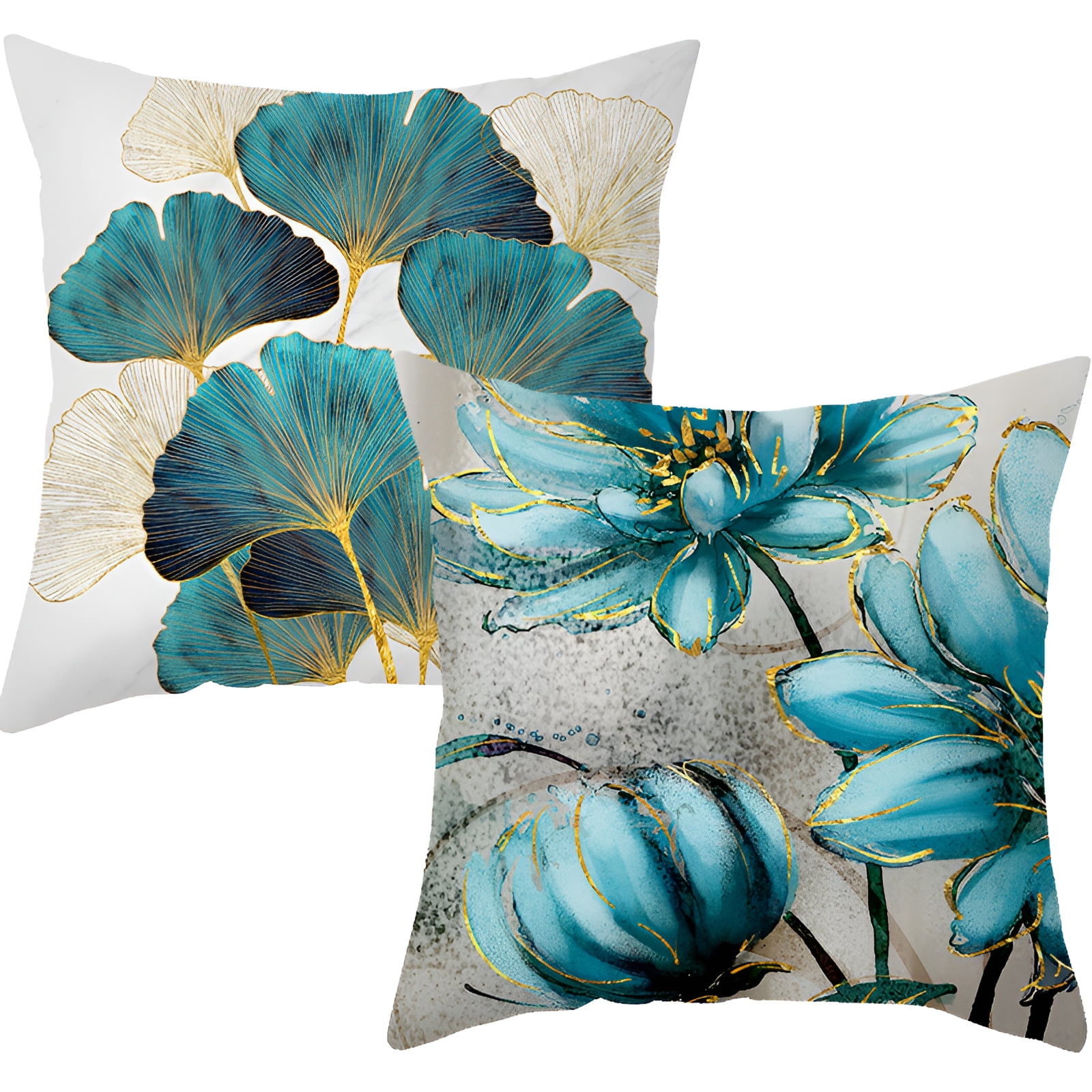 AUQ 2Pcs Pillow Covers,Breathable Comfort Decorative Pillow Covers