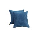 thumbnail image 1 of AUQ 2Pcs Pillow Covers Fashionable Look Striped Design Pillow Case Plush Fleece Core Material Throw Pillow Covers 30X50cm Blue, 1 of 3