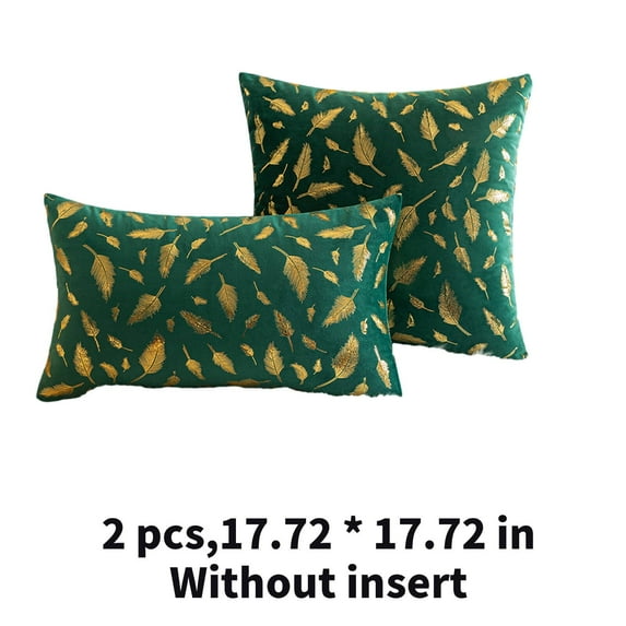 AUQ 2Pcs Pillow Covers,Velvet Throw Throw Pillowsfor Couch,Soft Velvet Throw Pillows,Style 12