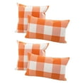 thumbnail image 1 of AUQ 2Pcs Pillow Covers Wear-Resistant Stitching Soft Touch Fabric Throw Decorative Pillow Covers Elegant Zipper Closure Cushioned Case for Cleaning Orange, 1 of 4