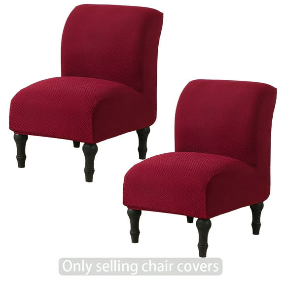 AUQ 2Pcs Recliner Chair Covers,Hug the Chair Recliner Cover,Non-Fading Recliner Couch Cover,Red2